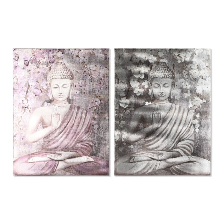 Quadro Home ESPRIT Buddha Orientale 60 x 2,7 x 80 cm (2 Unità) | Tienda24 - Global Online Shop Tienda24.eu