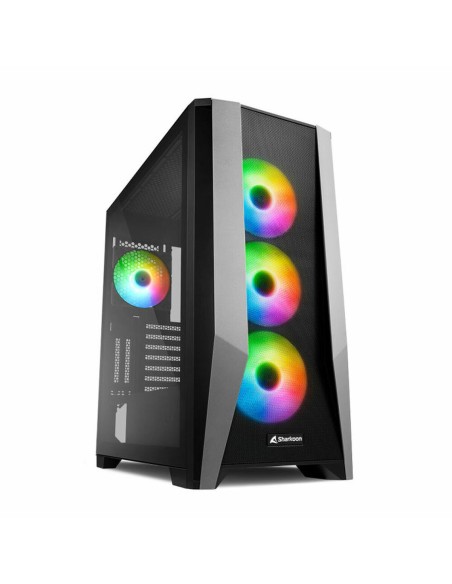 Boîtier ATX semi-tour Sharkoon TG7M ATX LED RGB | Tienda24 Tienda24.eu