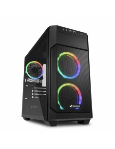 ATX Semi-Tower Gehäuse BitFenix Fang ARGB Schwarz | Tienda24 Tienda24.eu