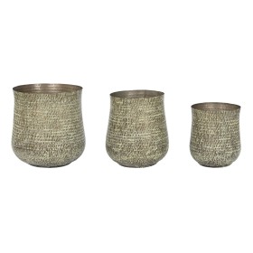 Set of Planters Home ESPRIT Green Aluminium 44 x 44 x 46 cm by Home ESPRIT, Cachepots - Ref: S3053549, Price: 205,54 €, Disco...