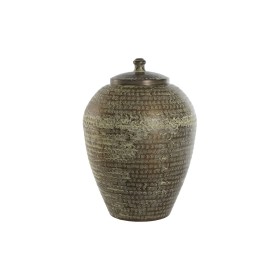 Vase Bronze Golden Aluminium 30 x 30 x 56 cm | Tienda24 - Global Online Shop Tienda24.eu