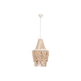 Suspension Home ESPRIT Blanc Marron Bois Métal 25 W 40 x 40 x 70 cm de Home ESPRIT, Plafonniers - Réf : S3053559, Prix : 201,...