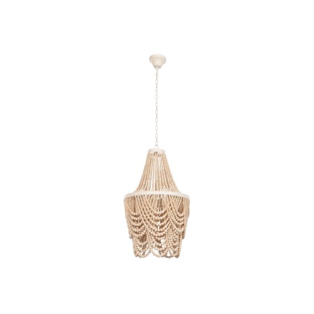 Suspension Home ESPRIT Blanc Marron Bois Métal 25 W 40 x 40 x 70 cm de Home ESPRIT, Plafonniers - Réf : S3053559, Prix : 201,...