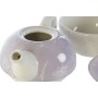 Teapot DKD Home Decor Blue White Green Lilac Dolomite 750 ml (3 Units) by DKD Home Decor, Tea and coffee sets - Ref: S3053590...