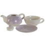 Teapot DKD Home Decor Blue White Green Lilac Dolomite 750 ml (3 Units) by DKD Home Decor, Tea and coffee sets - Ref: S3053590...