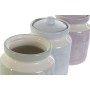 Tin DKD Home Decor Blue Green Lilac Dolomite 12 x 12 x 16 cm (3 Units) by DKD Home Decor, Food storage - Ref: S3053592, Price...