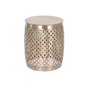 Mesa de apoio Home ESPRIT Dourado Alumínio 40 x 40 x 48 cm de Home ESPRIT, Jogos de móveis - Ref: S3053640, Preço: 75,30 €, D...