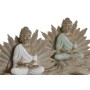 Figura Decorativa Home ESPRIT Branco Verde Buda Oriental 30 x 6 x 15 cm (2 Unidades) | Tienda24 - Global Online Shop Tienda24.eu