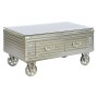 Mesa de Centro Home ESPRIT Metal Cristal 100 x 52 x 46 cm | Tienda24 - Global Online Shop Tienda24.eu