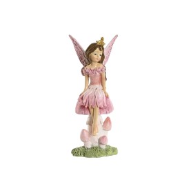 Figura Decorativa Home ESPRIT Rosa 8 x 6 x 18,5 cm de Home ESPRIT, Adornos - Ref: S3053717, Precio: 10,21 €, Descuento: %