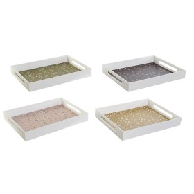 Satz für Appetithäppchen DKD Home Decor 21,5 x 11,8 x 1,5 cm natürlich Rot Blau Weiß Steingut Mediterraner Häuser | Tienda24 - Global Online Shop Tienda24.eu