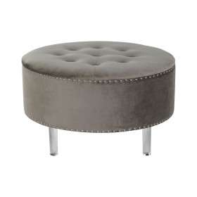 Banqueta DKD Home Decor Gris Plateado Madera MDF 80 x 80 x 43 cm de DKD Home Decor, Sillas - Ref: S3053879, Precio: 157,12 €,...