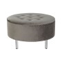 Hocker DKD Home Decor Grau Silberfarben Holz MDF 80 x 80 x 43 cm | Tienda24 - Global Online Shop Tienda24.eu