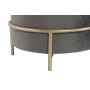 Repousa pés DKD Home Decor Castanho Cinzento Dourado Metal 48 x 48 x 46 cm de DKD Home Decor, Pufes e repousa-pés - Ref: S305...