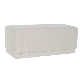 Banqueta DKD Home Decor Bege Madeira MDF 100 x 40 x 40 cm de DKD Home Decor, Cadeiras - Ref: S3053887, Preço: 129,70 €, Desco...