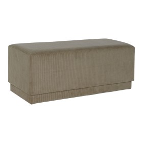 Banquette DKD Home Decor Marron Polyester Bois MDF 100 x 40 x 40 cm de DKD Home Decor, Chaises - Réf : S3053888, Prix : 132,8...