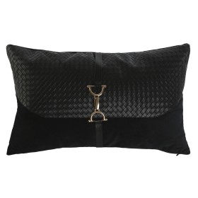 Almofada Home ESPRIT Preto Dourado 50 x 10 x 30 cm de Home ESPRIT, Almofadas - Ref: S3053930, Preço: 16,21 €, Desconto: %