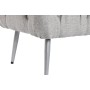 Banqueta Home ESPRIT Gris Plateado Poliéster Metal 103 x 46 x 42 cm de Home ESPRIT, Sillas - Ref: S3053962, Precio: 109,59 €,...