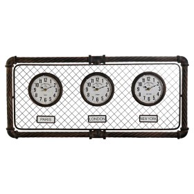 Reloj de Pared Home ESPRIT Gris oscuro Polipropileno Hierro 93 x 5 x 42 cm de Home ESPRIT, Relojes de pared - Ref: S3053972, ...