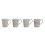 4 Piece Mug Set Home ESPRIT White Beige Stoneware 360 ml 9 x 7 x 10,6 cm by Home ESPRIT, Cups - Ref: S3053973, Price: 15,56 €...