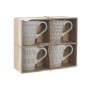 4 Piece Mug Set Home ESPRIT White Beige Stoneware 360 ml 9 x 7 x 10,6 cm by Home ESPRIT, Cups - Ref: S3053973, Price: 15,56 €...