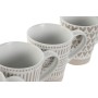 4 Piece Mug Set Home ESPRIT White Beige Stoneware 360 ml 9 x 7 x 10,6 cm by Home ESPRIT, Cups - Ref: S3053973, Price: 15,56 €...