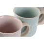 Set di 4 Tazze Mug Home ESPRIT Azzurro Rosa Gres 355 ml 9,7 x 7 x 9,2 cm di Home ESPRIT, Tazze - Rif: S3053976, Prezzo: 17,29...