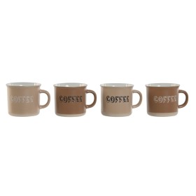 Piece Coffee Cup Set Home ESPRIT Brown Stoneware 180 ml 4 Pieces by Home ESPRIT, Cups - Ref: S3053979, Price: 11,85 €, Discou...