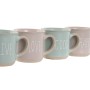 Set di Tazze da Caffè Home ESPRIT Azzurro Rosa Gres Città 180 ml 4 Pezzi di Home ESPRIT, Tazze - Rif: S3053980, Prezzo: 13,24...