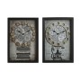 Horloge Murale Home ESPRIT Jaune Blanc Noir Gris Métal Verre Vintage 27,5 x 6,5 x 40,5 cm (2 Unités) | Tienda24 - Global Online Shop Tienda24.eu