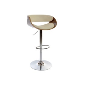 Sgabello DKD Home Decor Marrone Crema Legno di noce 54 x 53 x 101,5 cm di DKD Home Decor, Sgabelli da bar - Rif: S3054004, Pr...