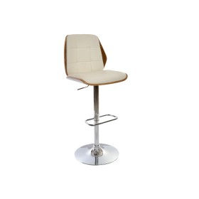 Stool DKD Home Decor Brown Cream Silver 50 x 52 x 121 cm by DKD Home Decor, Dining Chairs - Ref: S3054005, Price: 120,38 €, D...