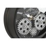 Reloj de Mesa Home ESPRIT Negro Plateado Metal Cristal 16,5 x 11 x 21 cm de Home ESPRIT, Relojes de escritorio - Ref: S305402...