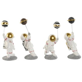 Decorative Figure Home ESPRIT White Golden Astronaut 10,5 x 10,5 x 25 cm (4 Units) by Home ESPRIT, Ornaments - Ref: S3054039,...