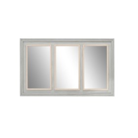 Miroir mural Home ESPRIT Blanc Marron Beige Gris Verre polystyrène 63,3 x 2,6 x 89,6 cm (4 Unités) | Tienda24 - Global Online Shop Tienda24.eu