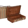 Juego de Baúles Home ESPRIT Marrón Multicolor Madera Lienzo Colonial 60 x 24 x 37,5 cm (2 Unidades) de Home ESPRIT, Cajas y a...