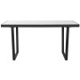 Table de Salle à Manger Home ESPRIT Blanc Noir Métal 150 x 80 x 75 cm | Tienda24 - Global Online Shop Tienda24.eu