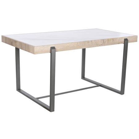 Dining Table Home ESPRIT White Grey Natural Metal 150 x 85 x 75 cm | Tienda24 - Global Online Shop Tienda24.eu