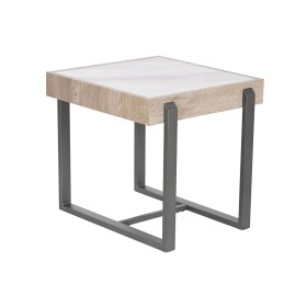 Beistelltisch Home ESPRIT Weiß Grau natürlich Metall 50 x 50 x 50 cm von Home ESPRIT, Tische - Ref: S3054117, Preis: 84,82 €,...