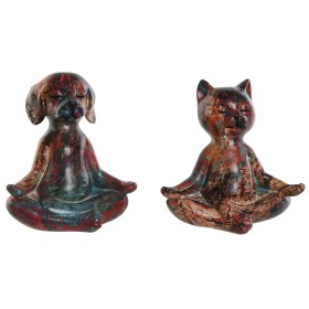 Figurine Décorative Home ESPRIT Multicouleur animaux 20 x 13,5 x 22,5 cm (2 Unités) de Home ESPRIT, Objets de décoration - Ré...