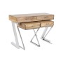 Set of furniture Home ESPRIT Brown Silver Steel Mango wood 110 x 40 x 76 cm (3 Pieces) by Home ESPRIT, Tables - Ref: S3054167...