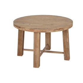 Small Side Table Home ESPRIT Brown Fir MDF Wood 80 x 80 x 53,5 cm by Home ESPRIT, Tables - Ref: S3054173, Price: 96,28 €, Dis...