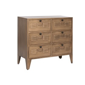 Caisson à Tiroirs Home ESPRIT Doré Métal Loft 78 x 34 x 70 cm de Home ESPRIT, Commodes - Réf : S3054177, Prix : 219,34 €, Rem...