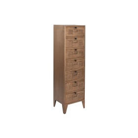 Caisson à Tiroirs DKD Home Decor Métal Blanc Colonial Brun foncé Bois de manguier (72 x 50 x 75 cm) | Tienda24 - Global Online Shop Tienda24.eu