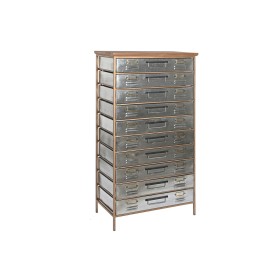 Chest of drawers Home ESPRIT Brown Grey Silver Natural Metal Fir Loft 66 x 33,5 x 121 cm by Home ESPRIT, Chest of Drawers - R...