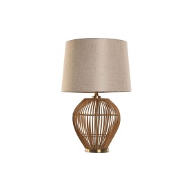 Desk lamp Home ESPRIT Brown Beige Golden Natural 50 W 220 V 43 x 43 x 67 cm by Home ESPRIT, Bedside and Table Lamps - Ref: S3...