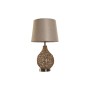 Desk lamp Home ESPRIT Brown Beige Golden Natural 50 W 220 V 33 x 33 x 60 cm by Home ESPRIT, Bedside and Table Lamps - Ref: S3...