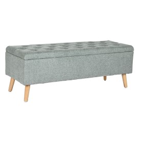 Banqueta Home ESPRIT Preto Verde Natural Madeira 114 x 44 x 42 cm de Home ESPRIT, Cadeiras - Ref: S3054206, Preço: 137,67 €, ...