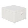 Banqueta Home ESPRIT Blanco Poliéster Madera MDF 60 x 60 x 36 cm de Home ESPRIT, Sillas - Ref: S3054212, Precio: 109,65 €, De...