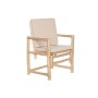 Butaca Home ESPRIT Blanco Beige Natural Algodón 61 x 50 x 90 cm de Home ESPRIT, Sillas - Ref: S3054227, Precio: 82,28 €, Desc...